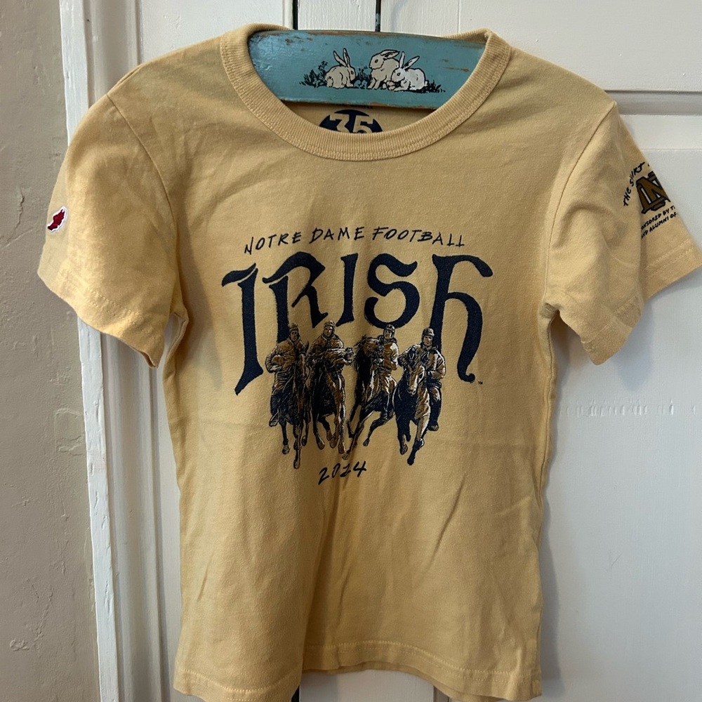 Notre Dame Football Kids T-Shirt - Yellow